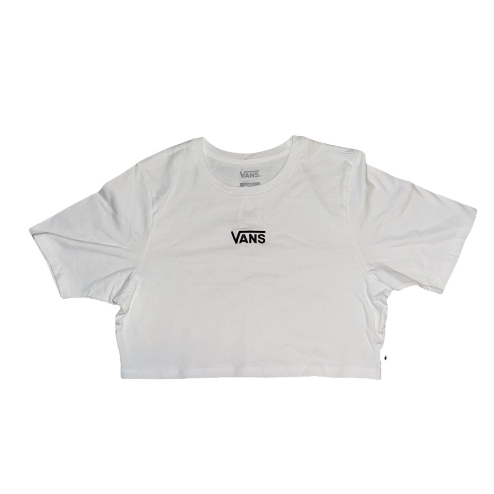 Vans White Cropped T-Shirt